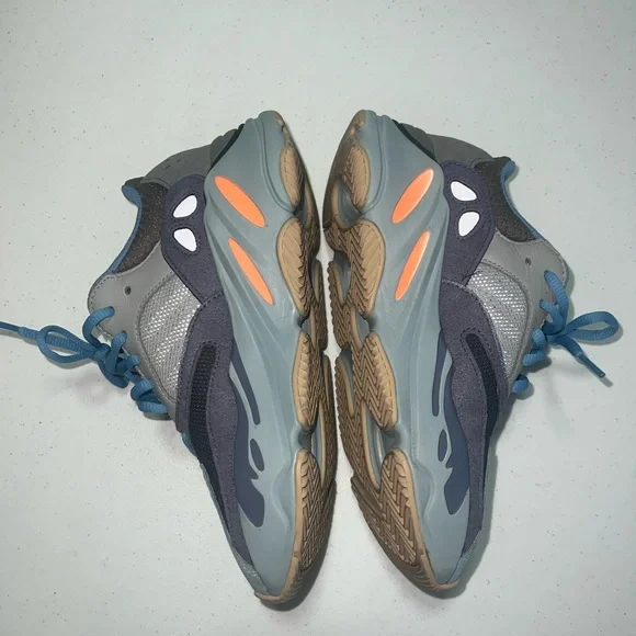 Yeezy Blue and Gray Sneakers